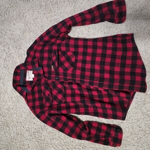 Woolrich Red and Black Plaid Men's Shirt